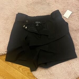 Rachel Zoe Black High Waist Women's Shorts